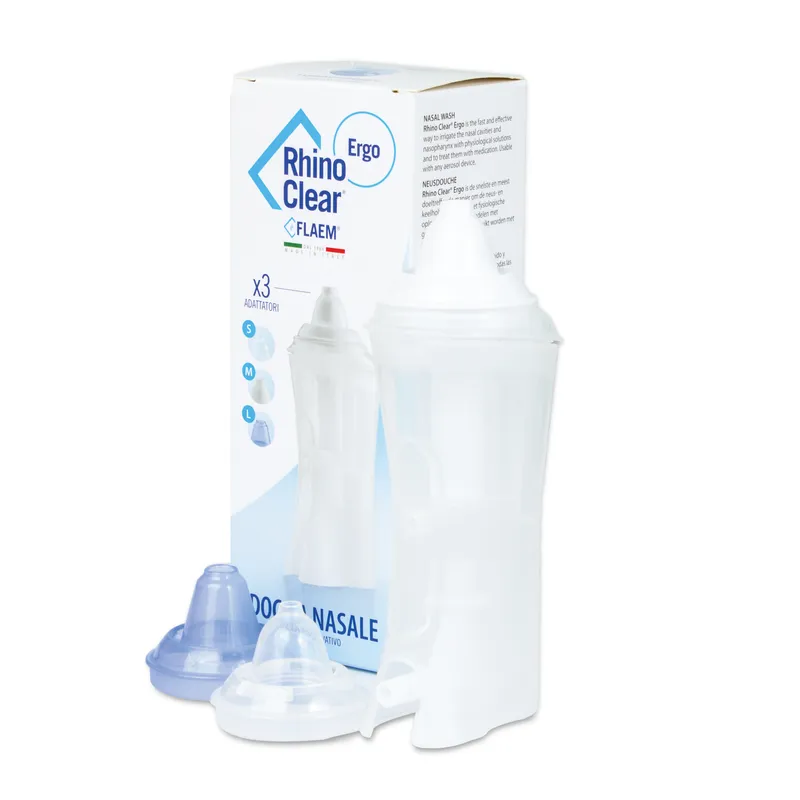 FLAEM RHINO CLEAR ERGO Irygator Do Nosa, Ergonomiczny, Do Terapii Aerozolowej