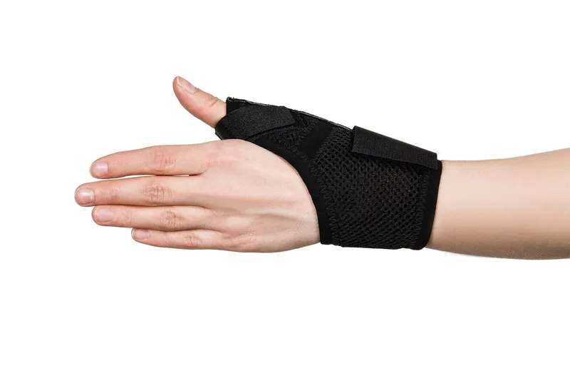 MEYRA MEDICAL RHIZO PRAWA ROZM. 2 Orteza Stabilizująca Kciuk, Czarna, Z Szyną