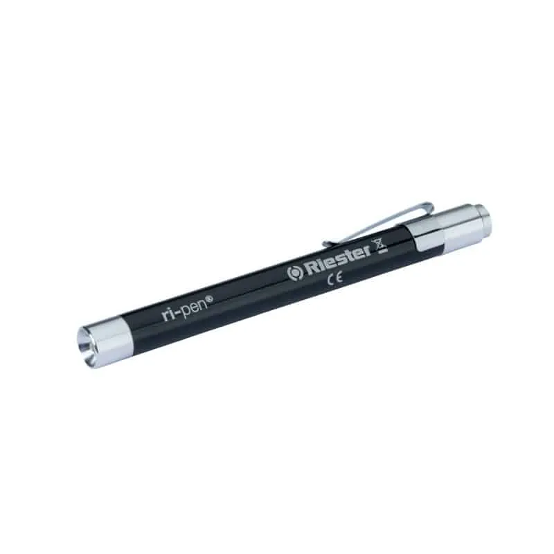 RIESTER RI PEN Latarka Diagnostyczna LED, 3V, 40 000 Lux, Do Dezynfekcji - CZARNY