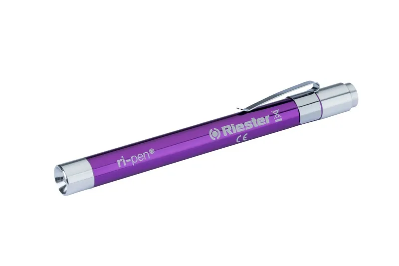 RIESTER RI PEN Latarka Diagnostyczna LED, 3V, 40 000 Lux, Do Dezynfekcji - RÓŻOWY