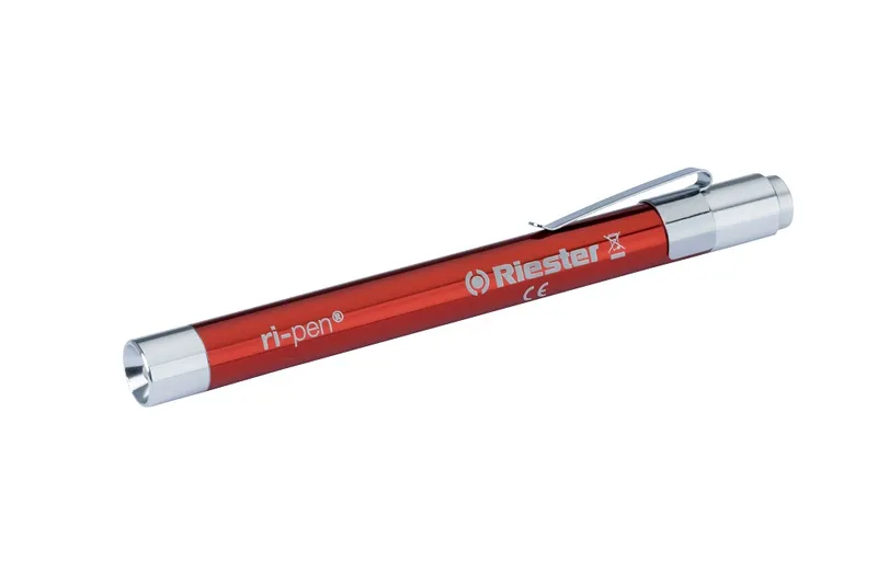 RIESTER RI PEN Latarka Diagnostyczna LED, Obudowa Aluminiowa - CZERWONY