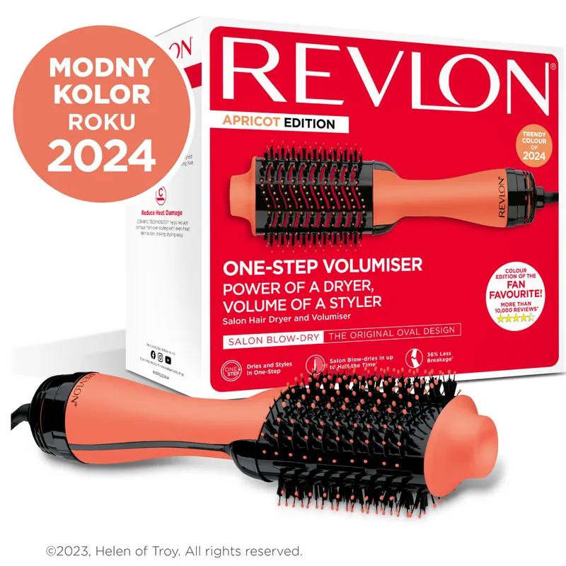REVLON PRO COLLECTION RVDR5222E ONE-STEP Suszarko-Lokówka, Owalna Szczotka