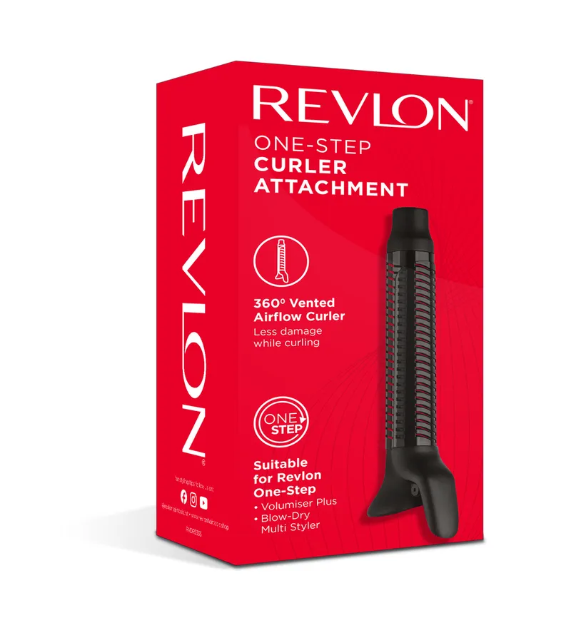REVLON RVDR5335 Końcówka Lokówki Z Nawiewem 360°, Turmalinowa, Jonizacja, 32 mm