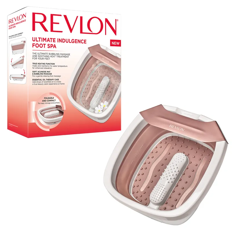 REVLON FOLDABLE FOOTSPA RVFB7034E Masażer Stóp Składany, Podgrzewający