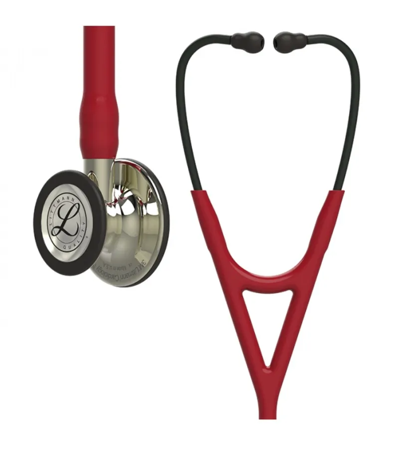 LITTMANN CARDIOLOGY IV 6176 CHAMPAGNE-FINISH BLACK BURGUND Stetoskop Kardiologiczny