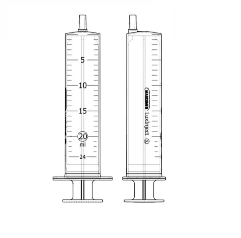 MARGOMED 20 ml Strzykawka Dwuczęściowa, Jednorazowa, Bez Lateksu, 100 szt