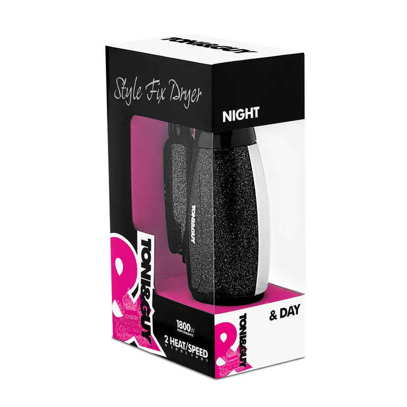 TONI & GUY TGDR5372 Suszarka Do Włosów, 1800 W, Składana Rączka, 2 Prędkości