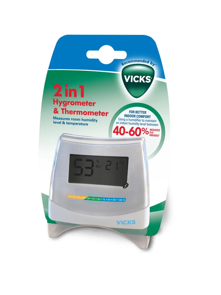 VICKS 2IN1 Higrometr I Termometr Elektroniczny, Do Pomiaru Temperatury I Wilgoci