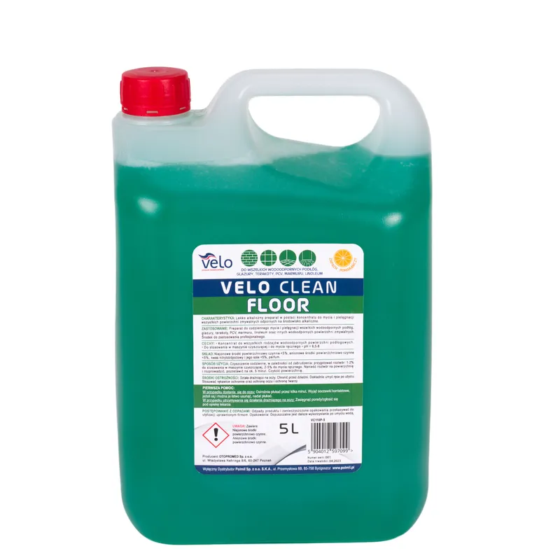 VELO CLEAN FLOOR 5 l Preparat Do Mycia Podłóg, Glazury I Terakoty