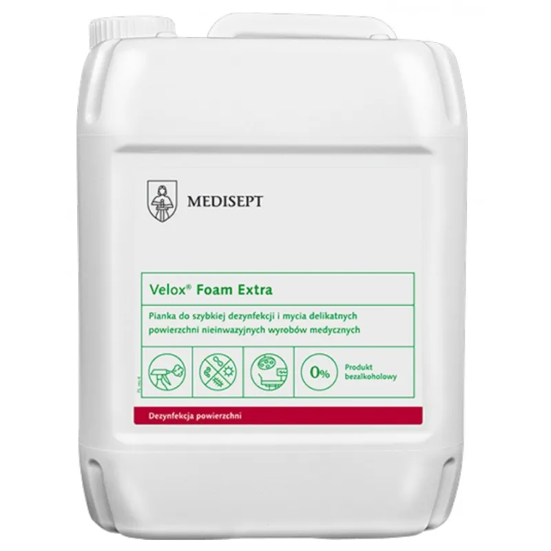 MEDISEPT VELOX FOAM EXTRA Pianka Do Dezynfekcji Wyrobów Medycznych, 5 l