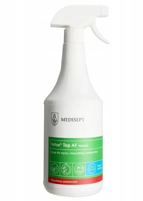 MEDISEPT VELOX SPRAY 1l Płyn Do Dezynfekcji Powierzchni Medycznych, Bez Smug