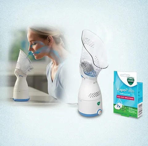 VICKS VH200 SINUS INHALER Inhalator Zatokowy, Osobisty, Z Wkładami VapoPads