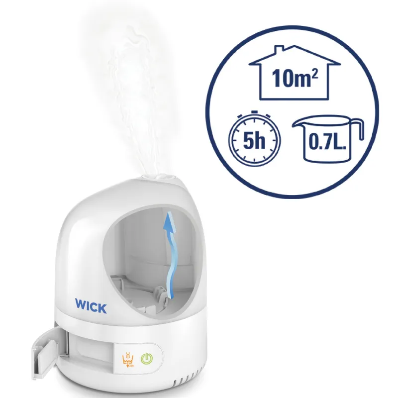 VICKS COOL MIST VUL510E4 Nawilżacz Powietrza Ultradźwiękowy, Zbiornik 0,7 l, Do 10 m²