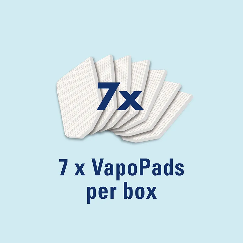 VICKS VAPOPADS VH7V1 Mentolowe Wkładki Zapachowe, Do 8H Działania, 7 szt