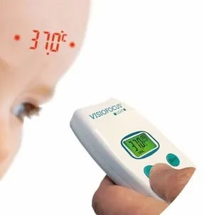 TECNIMED VISIOFOCUS MINI 06700 Termometr Bezdotykowy Na Podczerwień Do Czoła