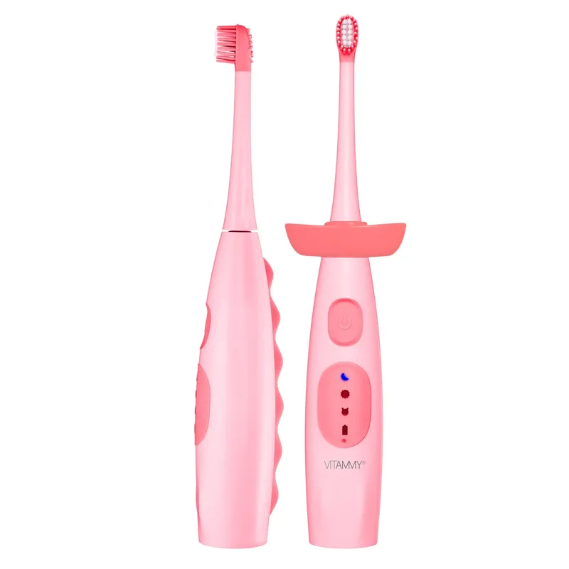 VITAMMY DINO / PINK Szczoteczka Soniczna Do Zębów Dla Dzieci 6+, Wyciszona Obudowa