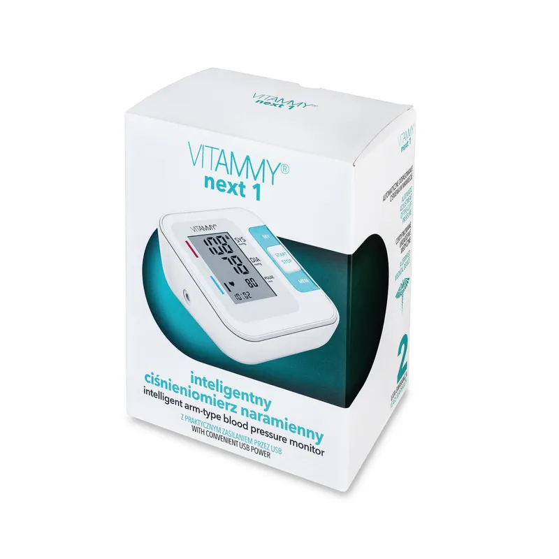VITAMMY NEXT 1 Ciśnieniomierz Naramienny Automatyczny, Wykrywanie Arytmii