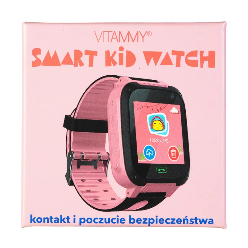 VITAMMY SMART KID WATCH Smartwatch Dla Dzieci, Lokalizacja I SOS - RÓŻOWY