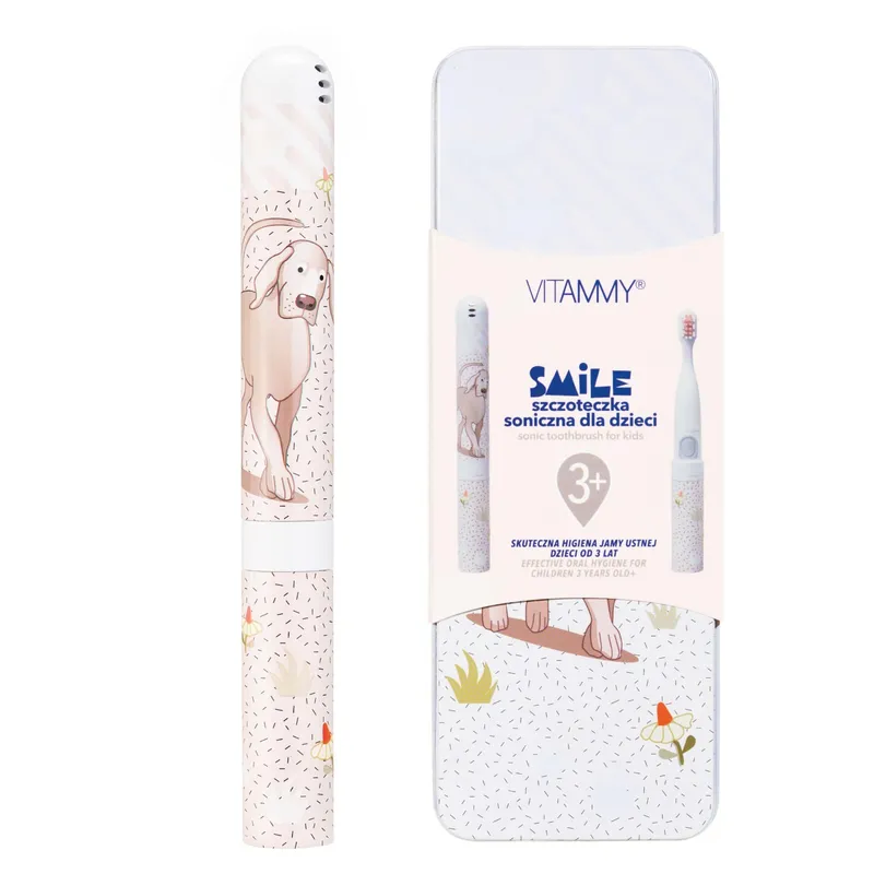 VITAMMY SMILE PIES Szczoteczka Soniczna Do Zębów Dla Dzieci 3+, Miękkie Włókna