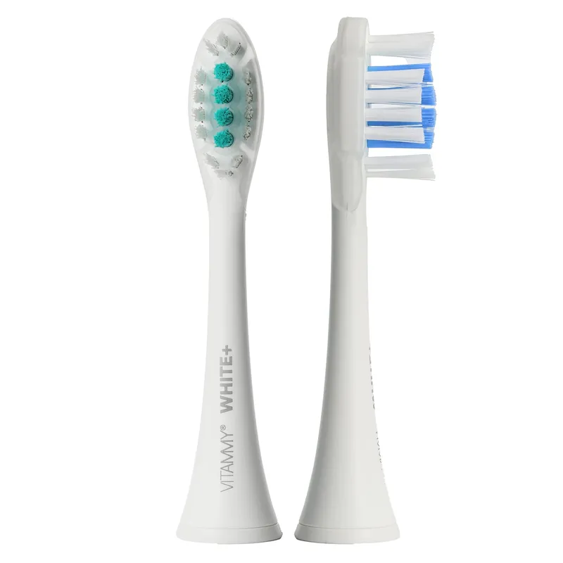 VITAMMY WHITE+ Końcówki Do Szczoteczki Sonicznej Serii SONICE, Wybielające, Białe, 4szt