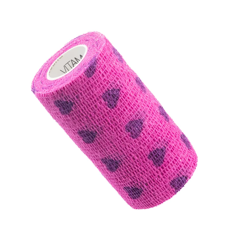 VITAMMY AUTOBAND SERDUSZKA FIOLET 10CMX450CM Elastyczny Bandaż Kohezyjny Samoprzylepny