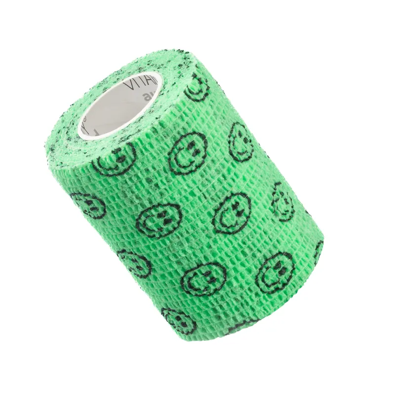 VITAMMY AUTOBAND ZIEL. BUŹKI 7,5cm X 450cm Elastyczny Bandaż Kohezyjny Samoprzylepny