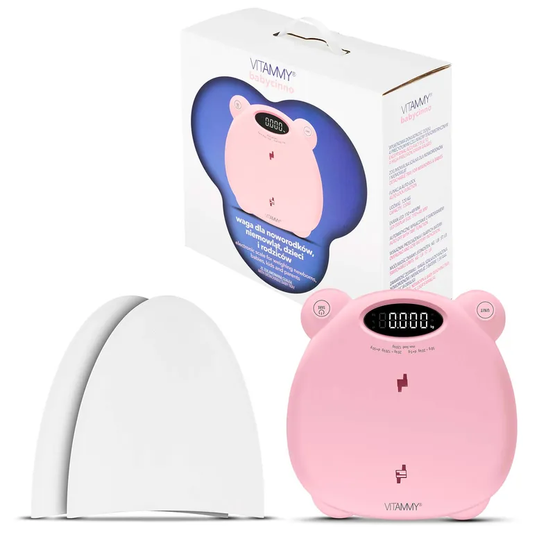 VITAMMY BABYCINNO PINK Elektroniczna Waga Noworodkowo-Niemowlęco-Dziecięca