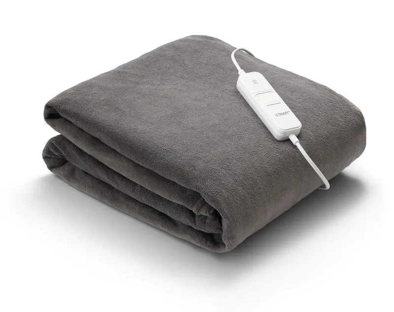 VITAMMY HUGGY PLAID 180x130 DARKGREY Pled Rozgrzewający Elektryczny Z Pilotem