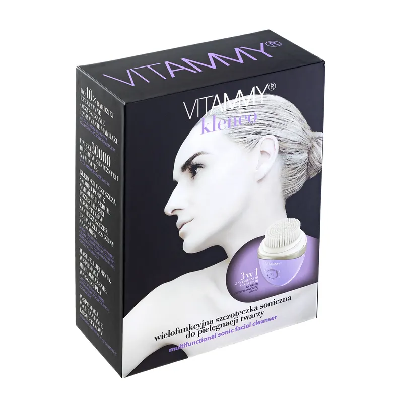 VITAMMY KLENEO PURPLE Szczoteczka Soniczna Do Twarzy, Oczyszczanie I Masaż