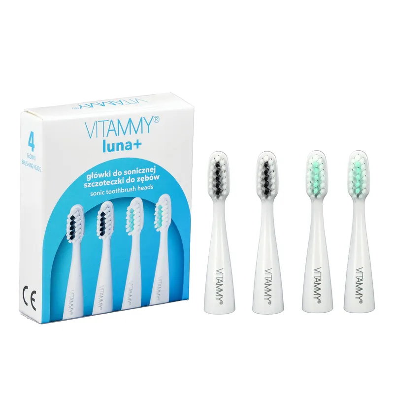 VITAMMY LUNA+ Końcówki Do Szczoteczki Sonicznej, 4szt