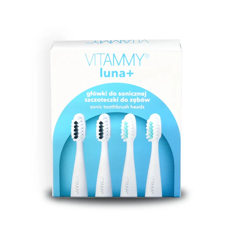VITAMMY LUNA+ Końcówki Do Szczoteczki Sonicznej, 4szt