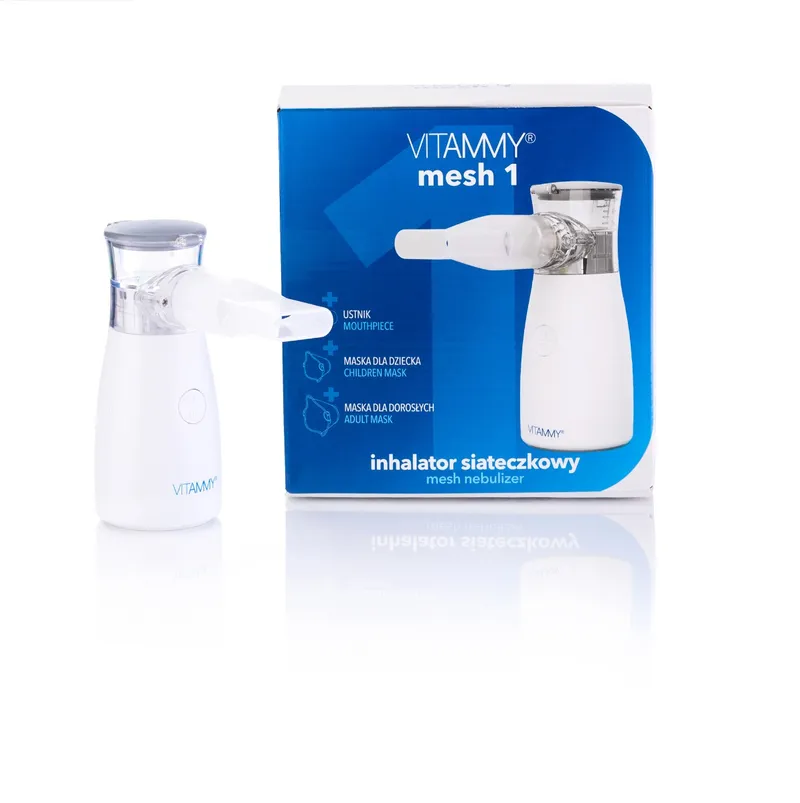 VITAMMY MESH 1 Inhalator Siateczkowy, Cichy, Zasilanie USB, Wygodny W Podróży