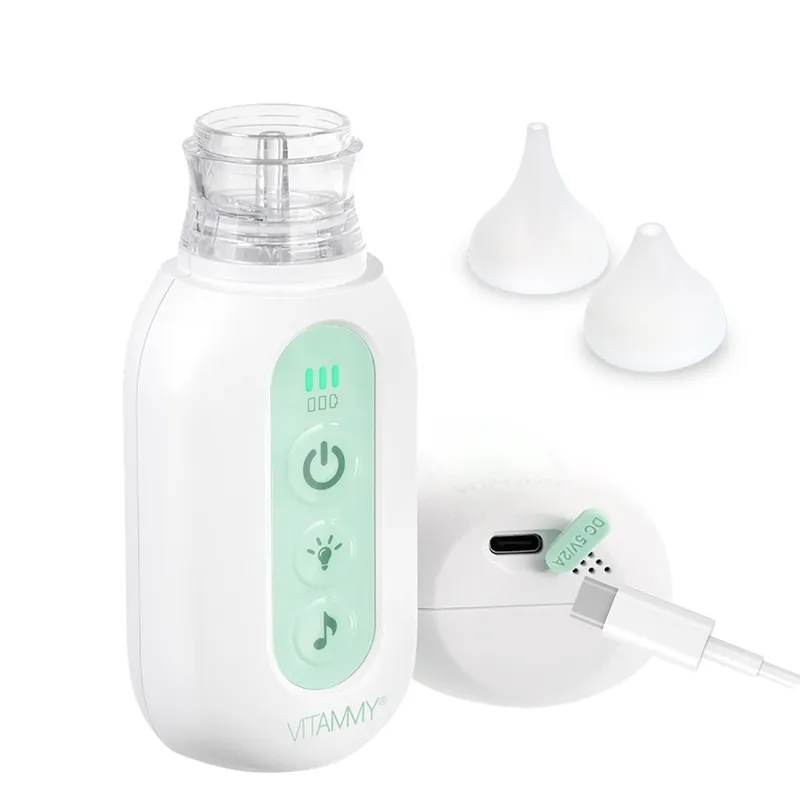 VITAMMY PICOLINO 7 Elektryczny Aspirator Do Nosa Dla Dzieci, 2 Końcówki, 3 Tryby
