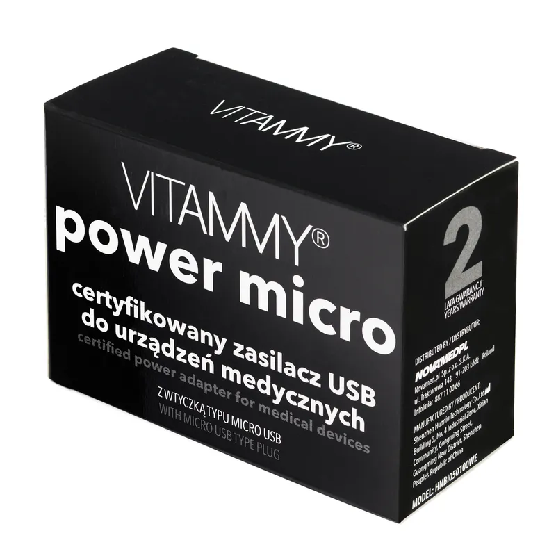 VITAMMY POWER MICRO NEXT Zasilacz Do Ciśnieniomierzy VITAMMY NEXT 1, 5, 9