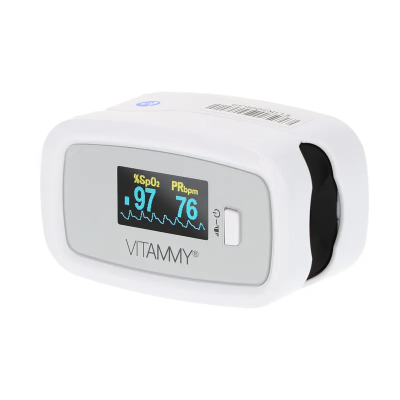 VITAMMY SAT+ Pulsoksymetr Napalcowy, Ekran Obrotowy TFT, Wzmocniona Obudowa