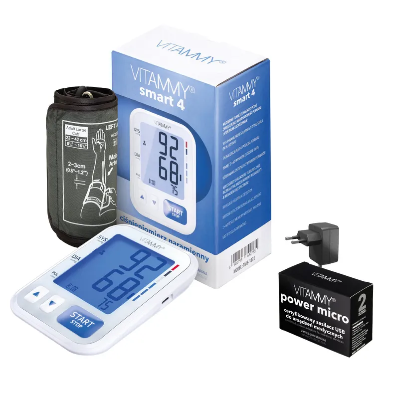 VITAMMY SMART 4 + POWER MICRO Zestaw Prezentowy – Ciśnieniomierz Naramienny