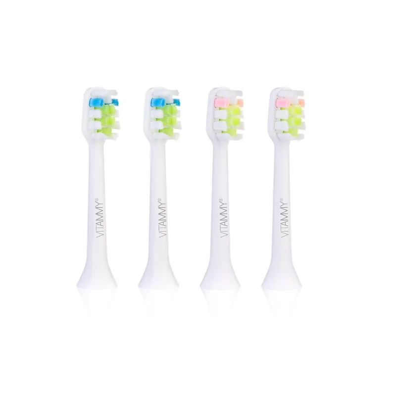 VITAMMY SYMPHONY/VIVO KOŃCÓWKI 4 szt. WHITE Do Szczoteczki Sonicznej, Miękkie I Trwałe