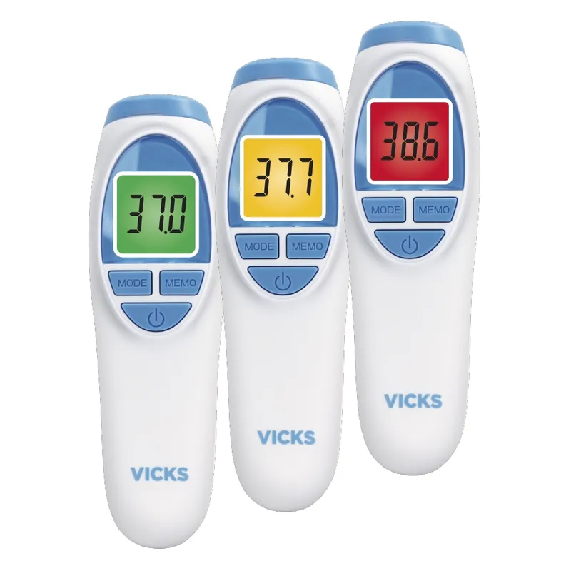 VICKS VNT200 Termometr Bezdotykowy, Szybki Pomiar Na Czole Z Funkcją Fever InSight
