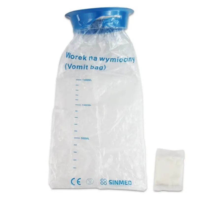 Worek Na Wymiociny Z Absorbentem / Opk 50 szt