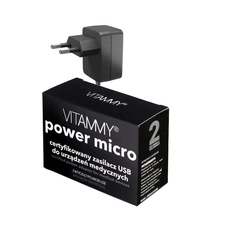 VITAMMY POWER MICRO NEXT Zasilacz Do Ciśnieniomierzy VITAMMY NEXT 1, 5, 9