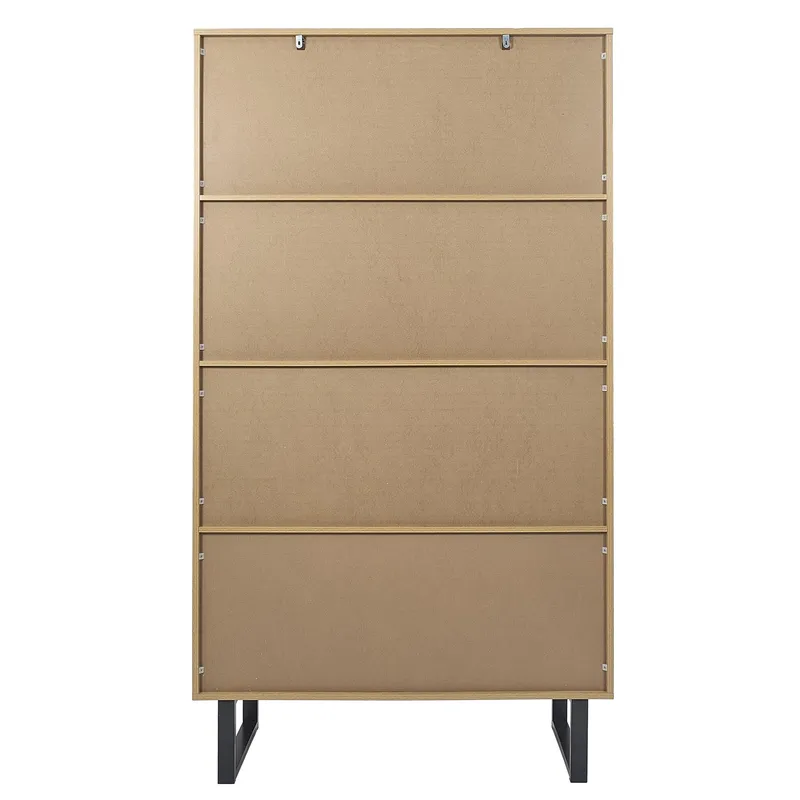 Regał Na Książki MEBLIVA Calypso, MDF, 180 cm - Naturalny