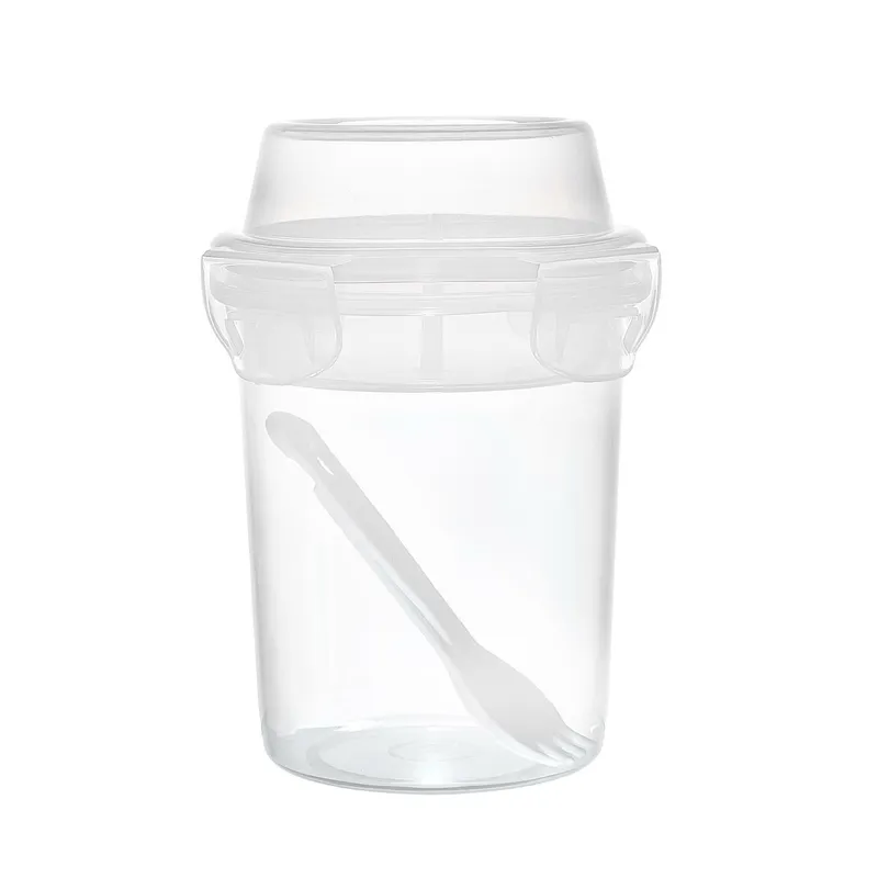 Pojemnik Na Lunch MEBLIVA Z 2 Przegródkami I Kubkiem - Transparentny