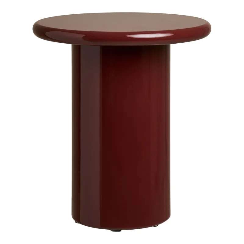Stolik Kawowy MEBLIVA Otago Okrągły 45 cm MDF - Bordowy