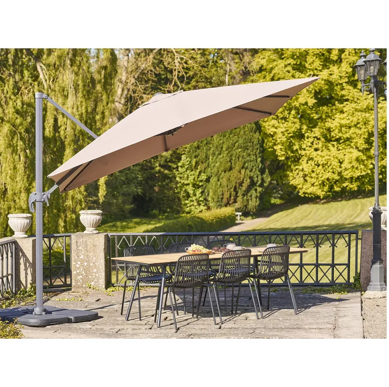 Parasol Ogrodowy GARDIVA Baza Aluminiowy 295x295 cm - Piaskowy