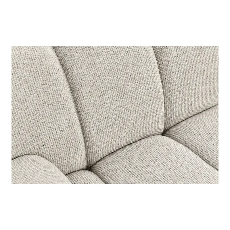 Sofa Modułowa MEBLIVA Taza 2,5-OSOBOWA, Skandynawska, Aksamitna - Piaskowa