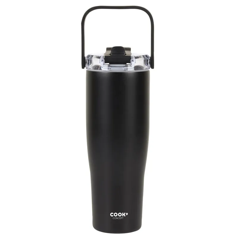 Kubek Termiczny MEBLIVA New York 900ml Metal - Czarny
