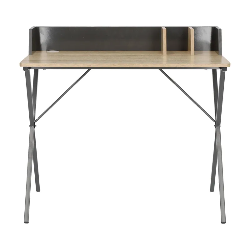 Biurko MEBLIVA Brico MDF 90x50 cm, Skandynawskie - Szary