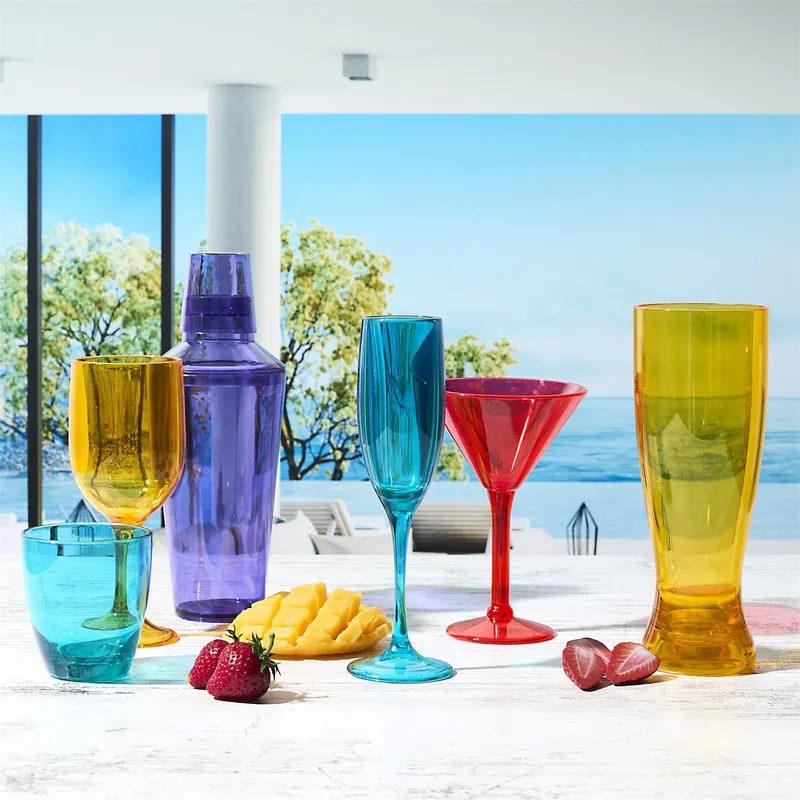 Szklanka Do Soku MEBLIVA Sky, Polistyren 290ml - Żółta