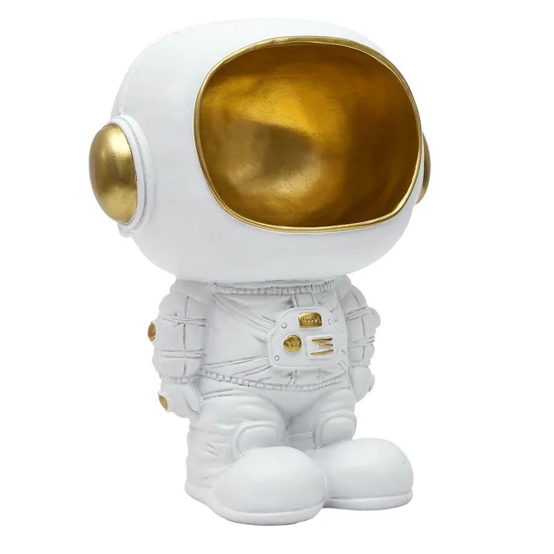 Figurka Dekoracyjna MEBLIVA Astronauta Z Funkcją Przechowywania - Biała