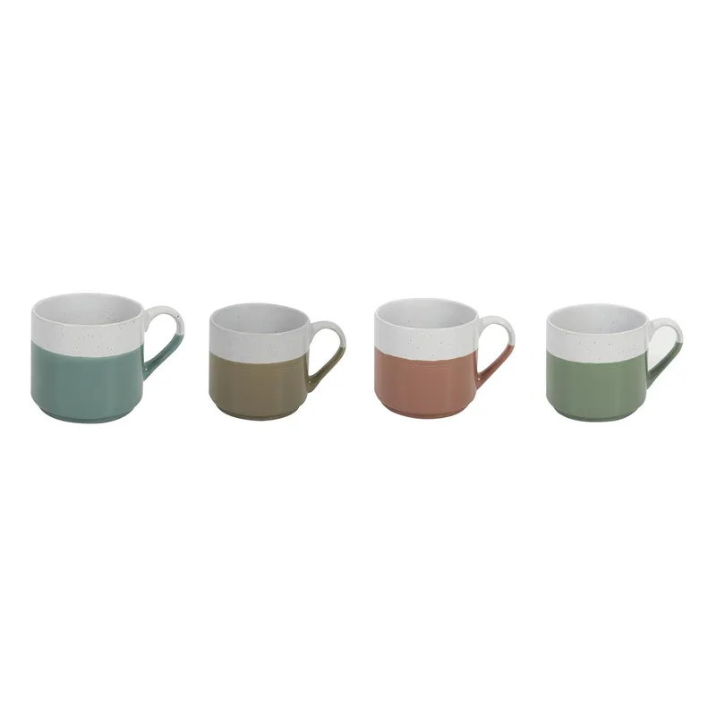 Kubek Ceramiczny MEBLIVA Jumelle, Japandi, 330 ml - Khaki